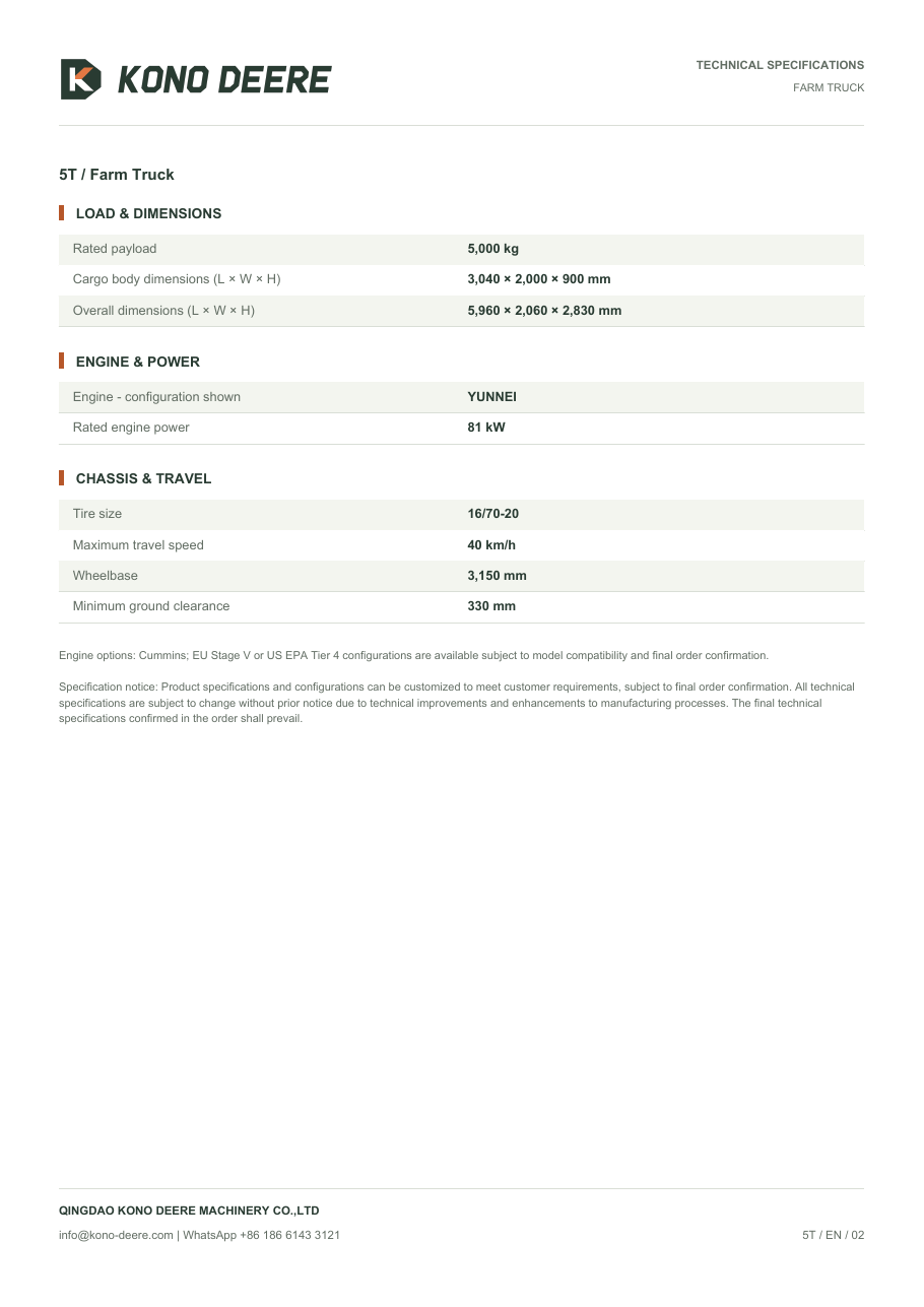 5T — Product brochure, Page 2