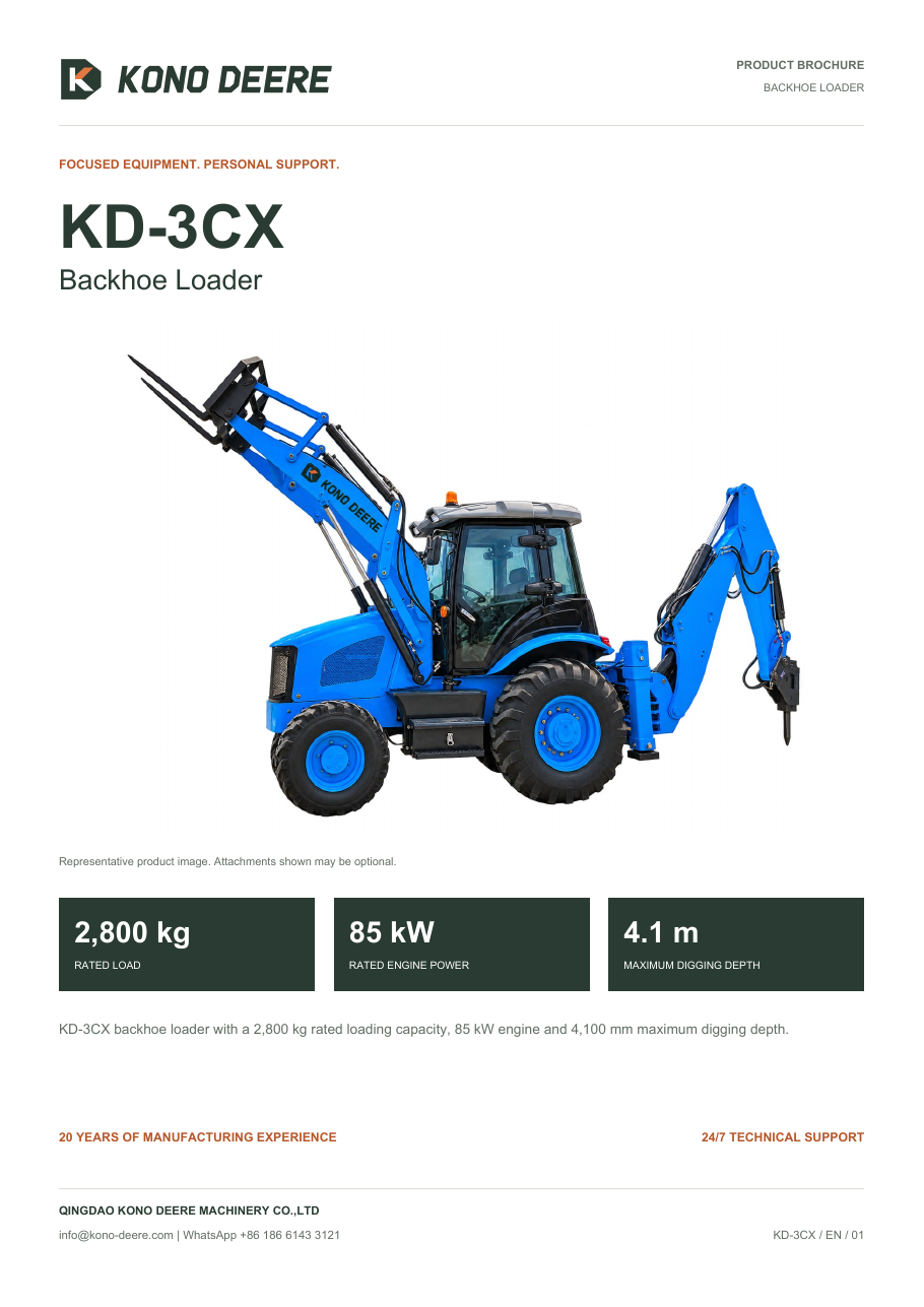 KONO DEERE KD-3CX — Product brochure