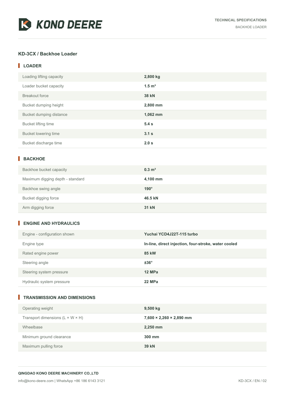 KD-3CX — Product brochure, Page 2