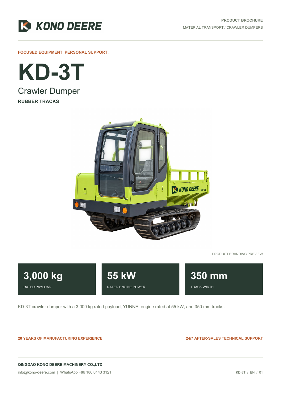 KONO DEERE KD-3T — Product brochure
