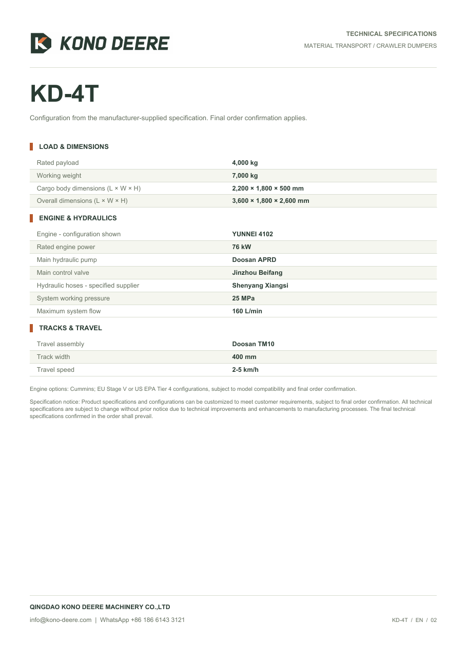 KD-4T — Product brochure, Page 2