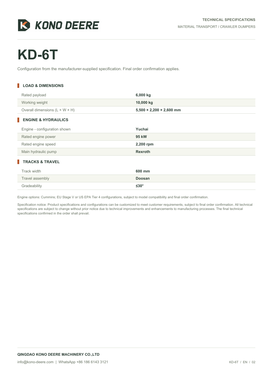 KD-6T — Product brochure, Page 2