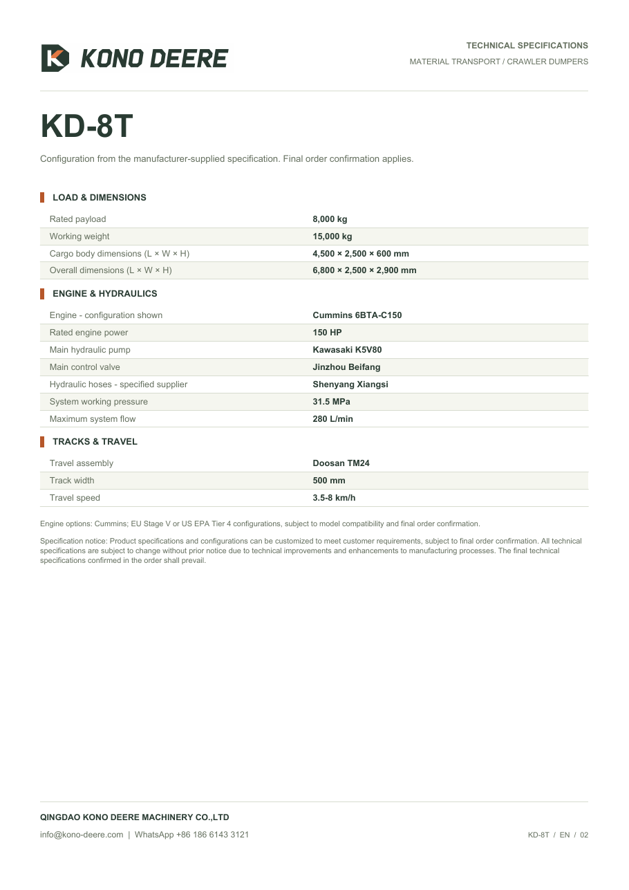 KD-8T — Product brochure, Page 2