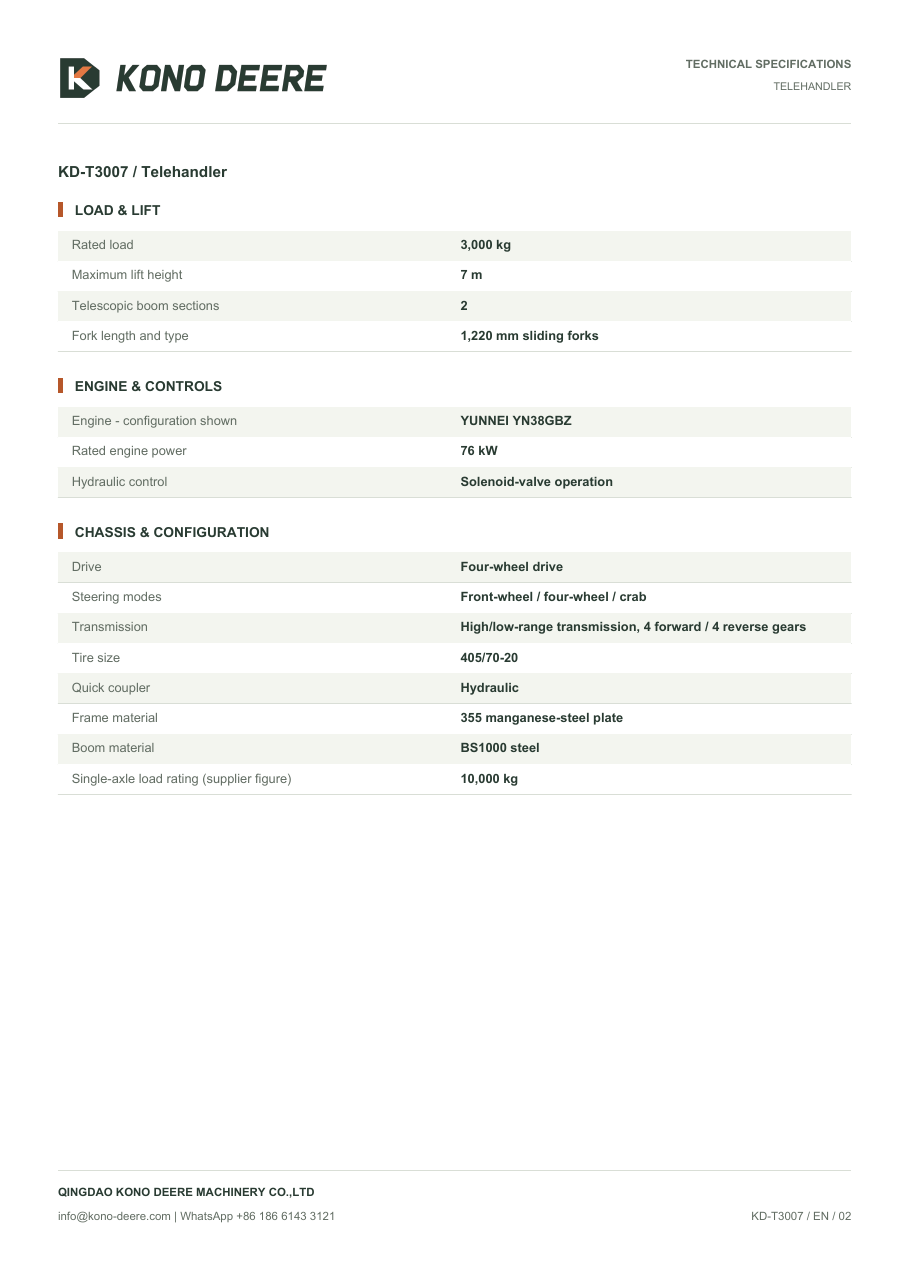KD-T3007 — Product brochure, Page 2