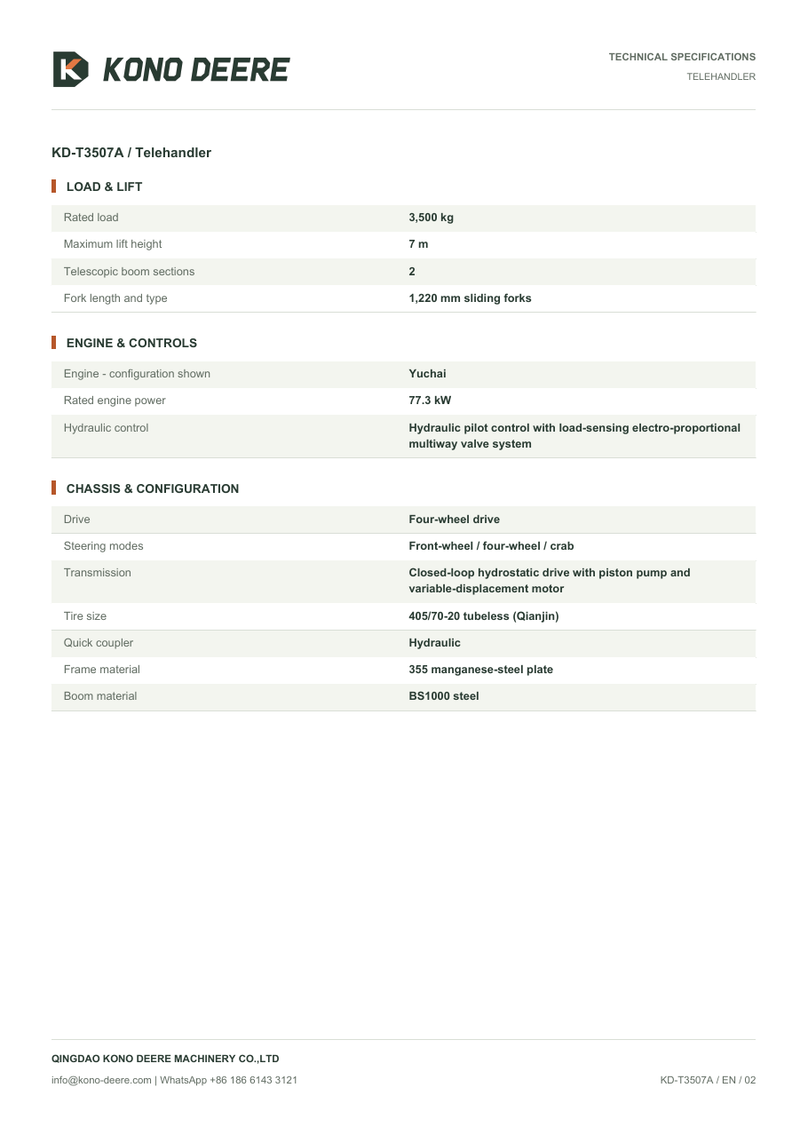 KD-T3507A — Product brochure, Page 2