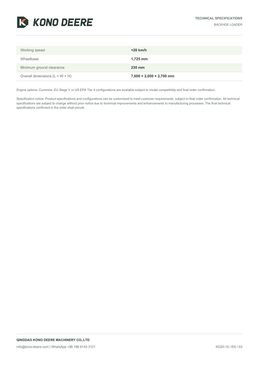 KD20-15 — Product brochure, Page 3