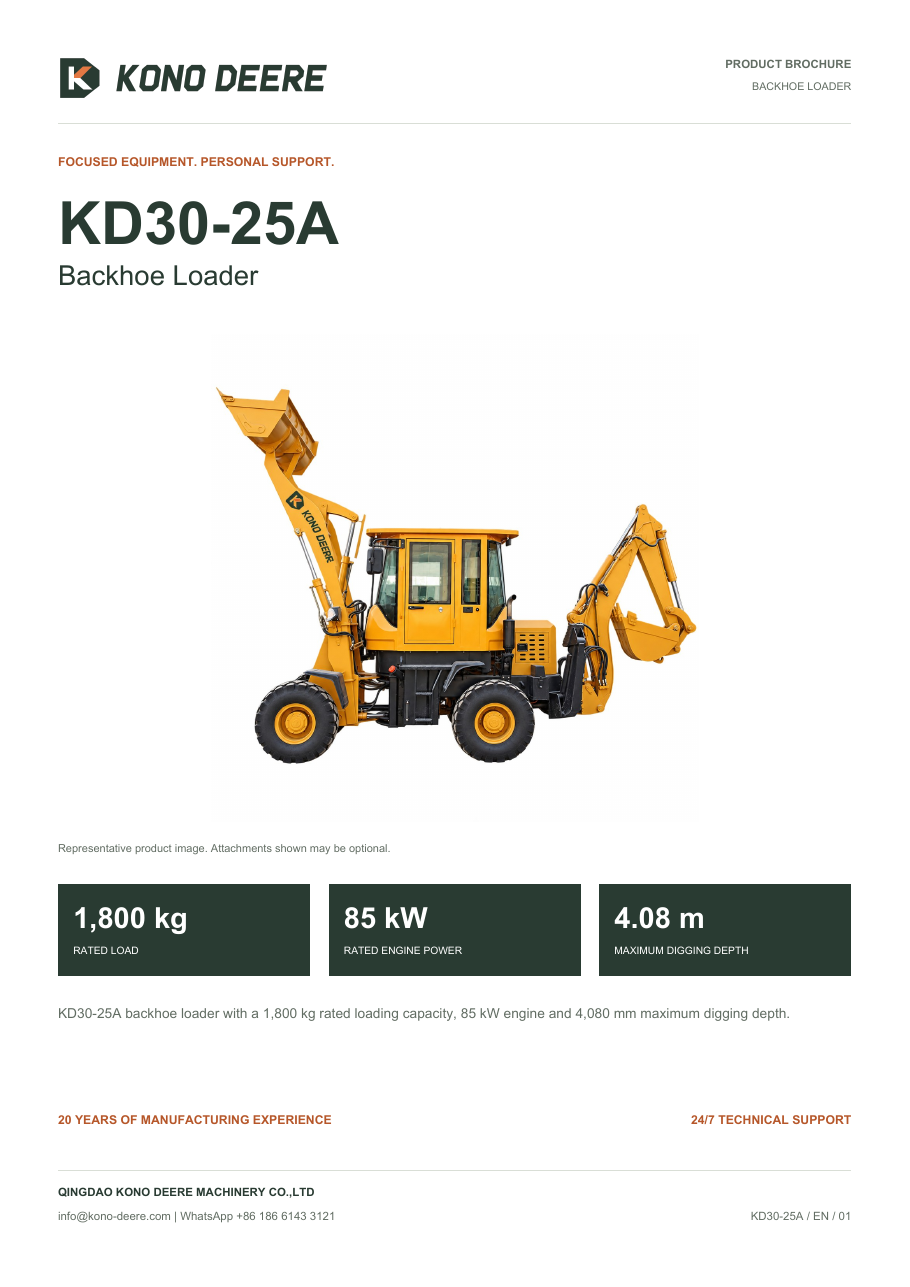 KONO DEERE KD30-25A — Product brochure