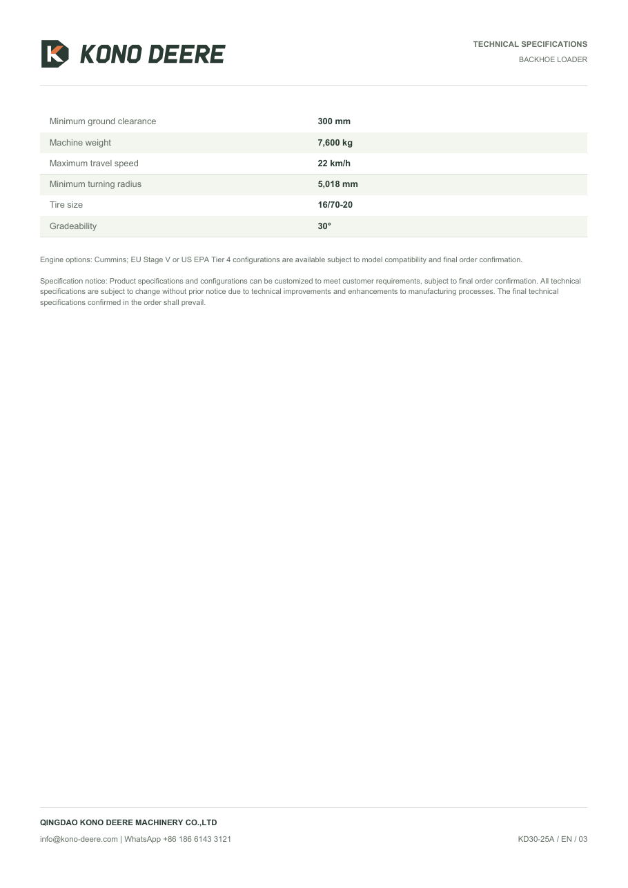 KD30-25A — Product brochure, Page 3