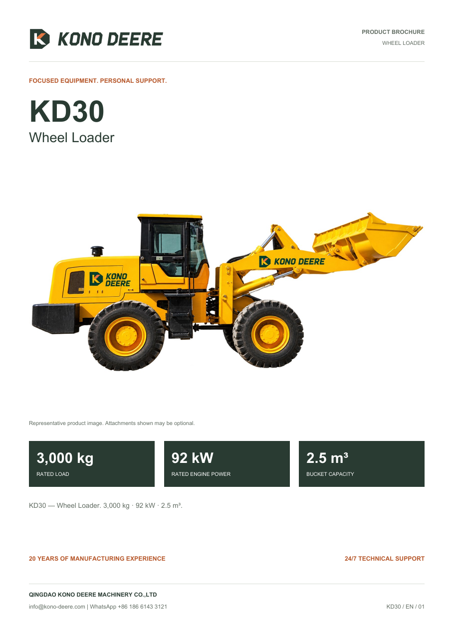 KONO DEERE KD30 — Product brochure