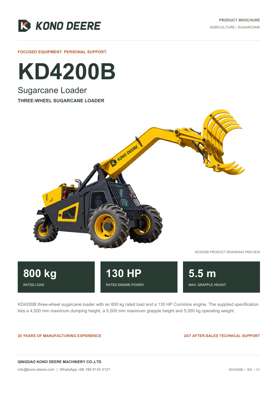 KONO DEERE KD4200B — Product brochure