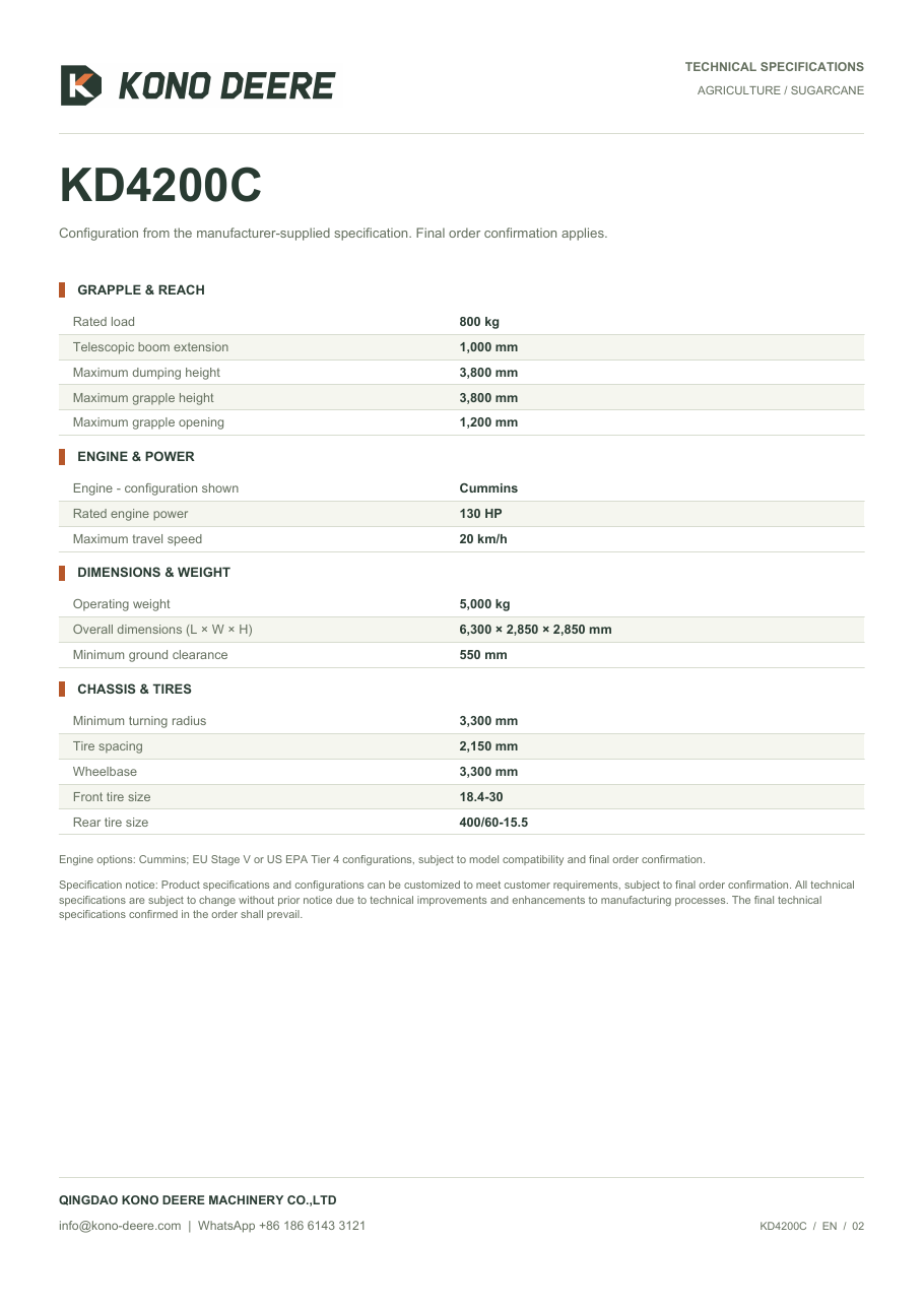 KD4200C — Product brochure, Page 2