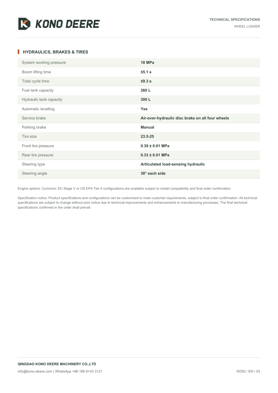 KD50 — Brochure produit, Page 3