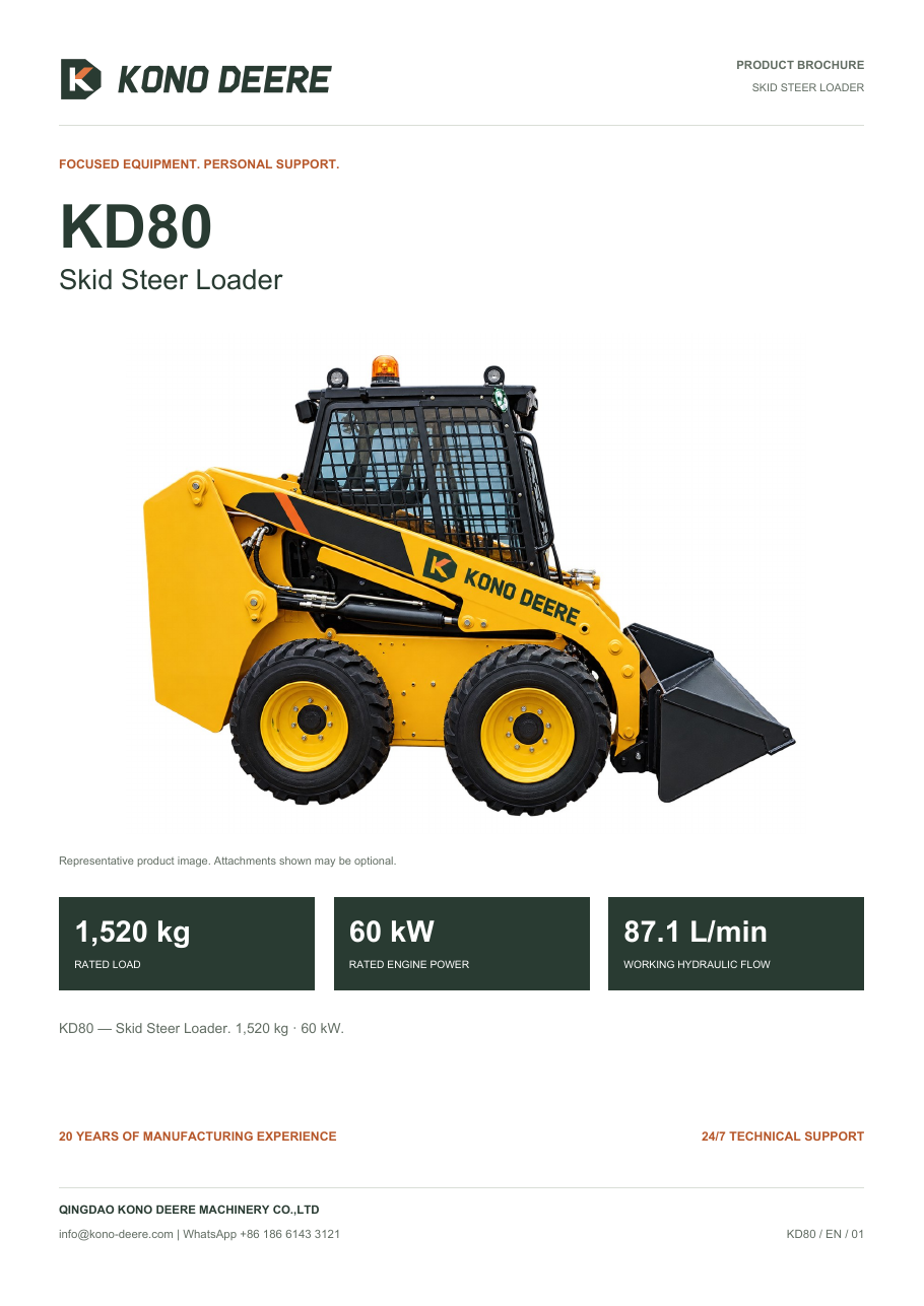 KONO DEERE KD80 — Product brochure