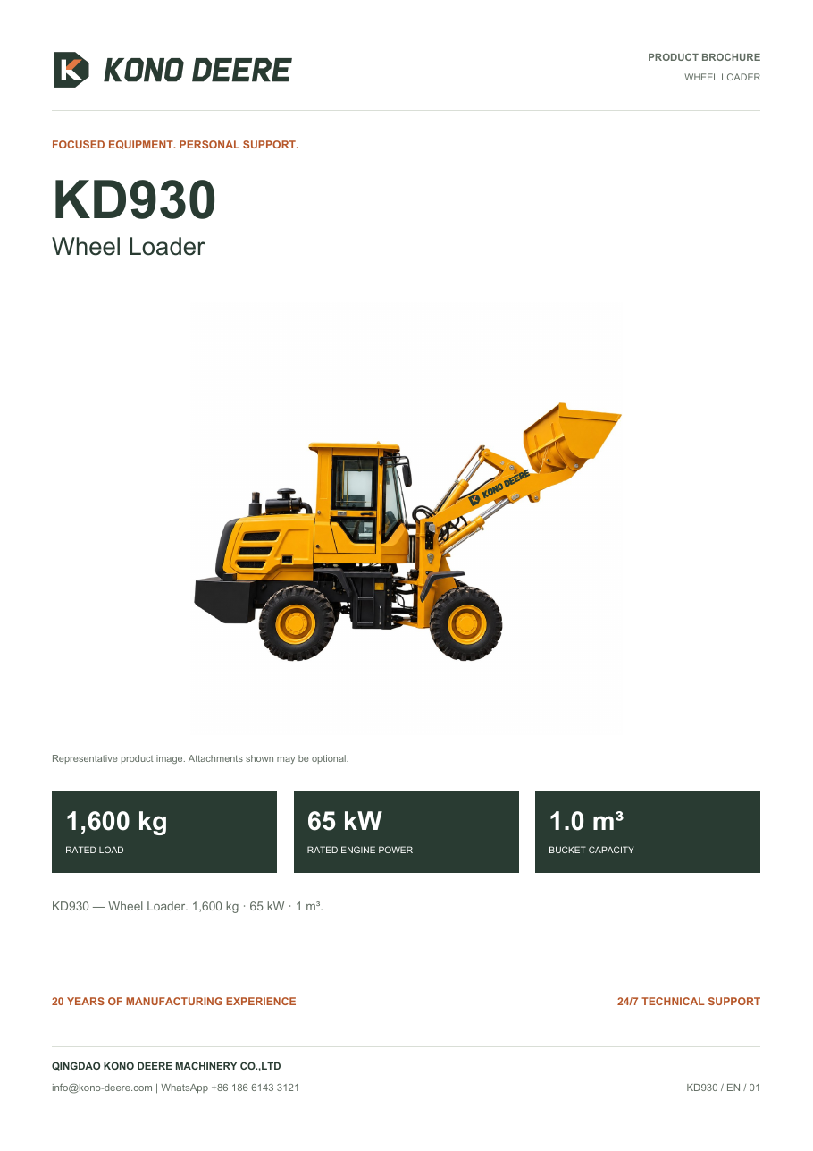KONO DEERE KD930 — Product brochure